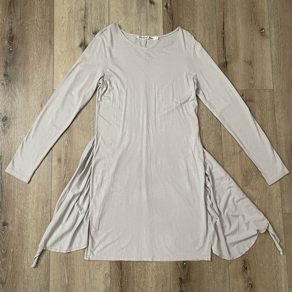 NWOT Michael Stars Dress Long Sleeve Tunic Cotton Blend Size Large